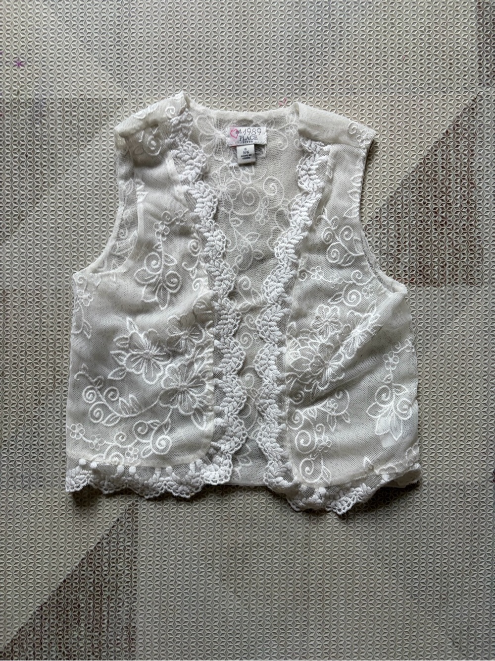 1989 Place Lace Vest (S, 5/6)